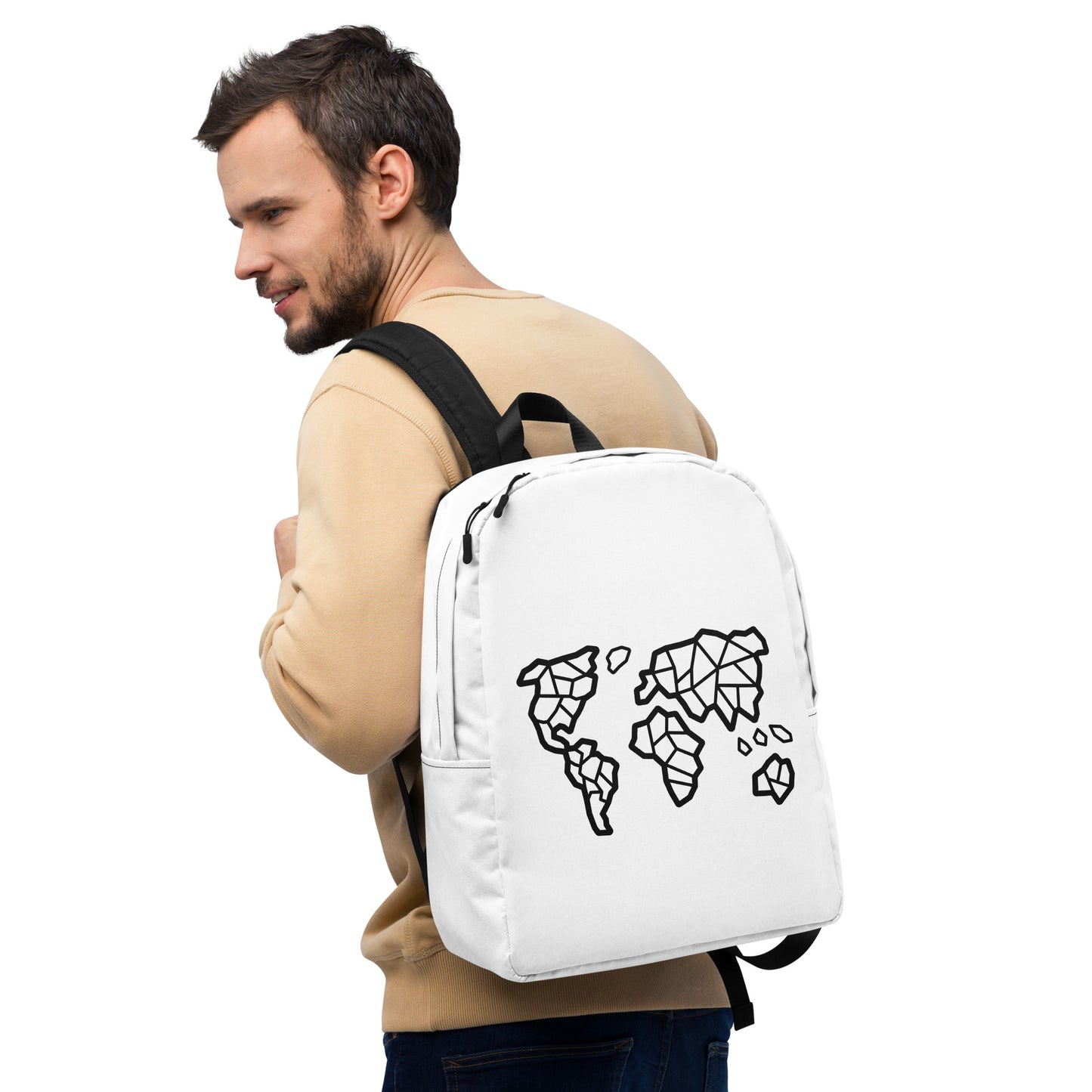 Minimalist World Map Traveler Backpack