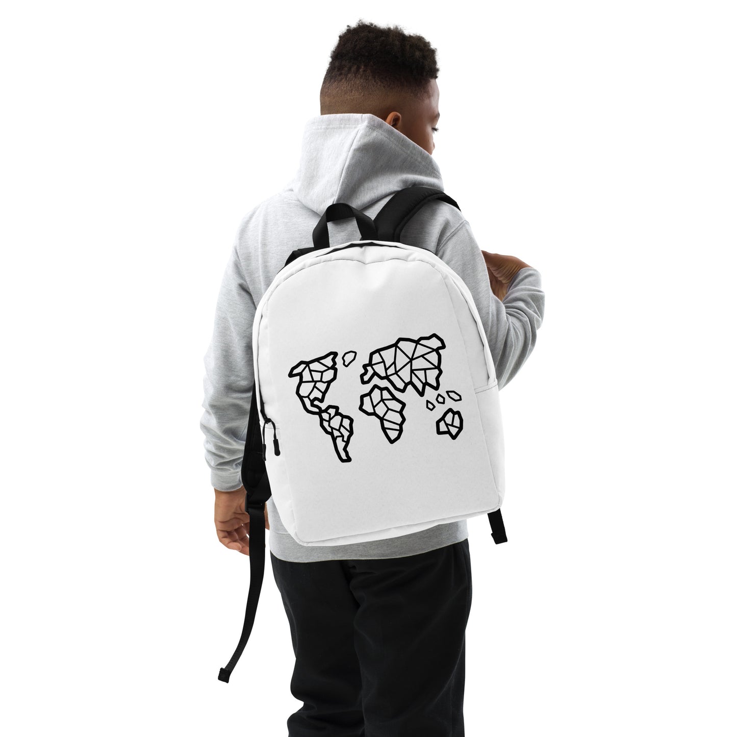 Minimalist World Map Traveler Backpack